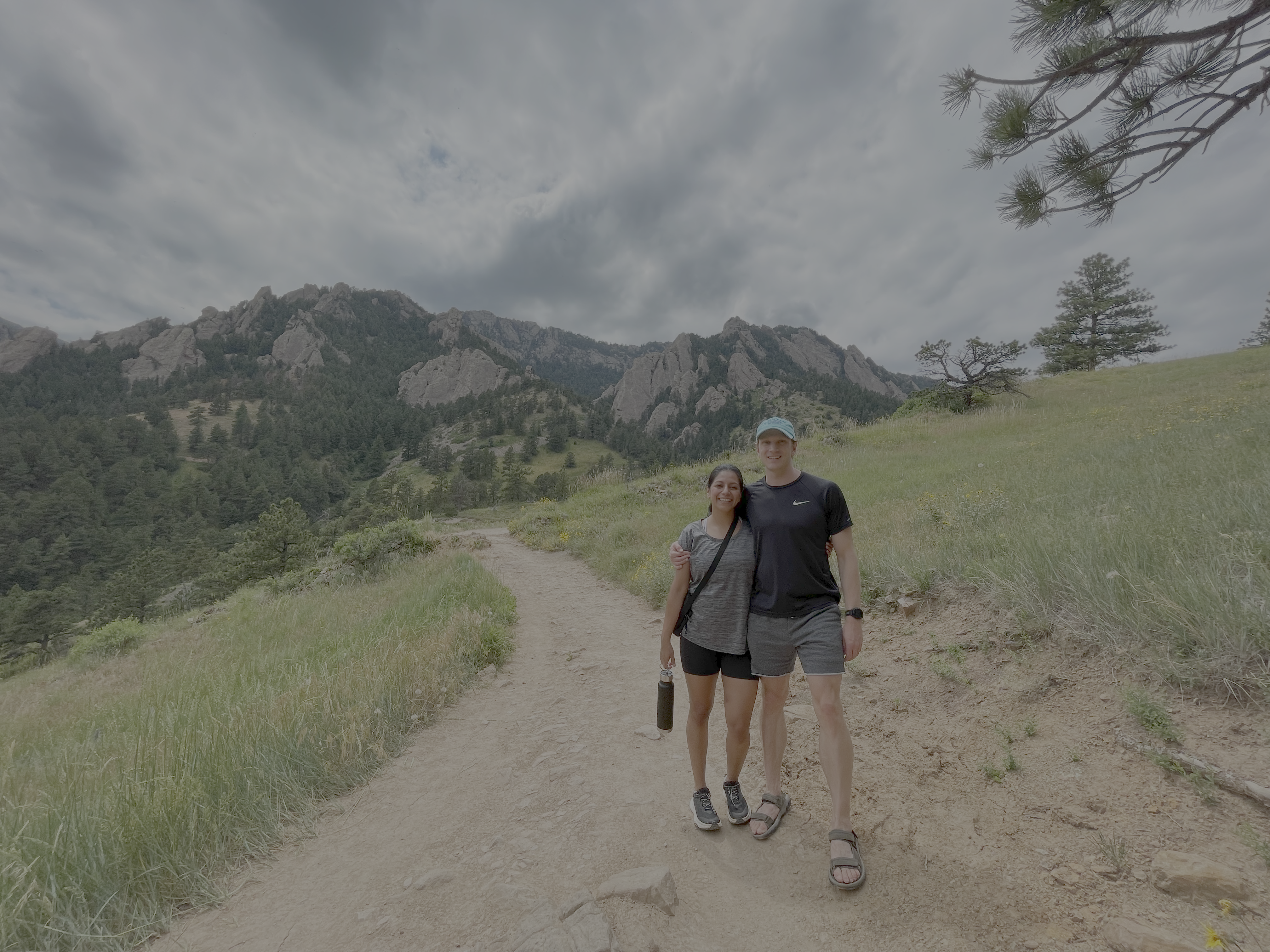Daniel and Brenda hiking